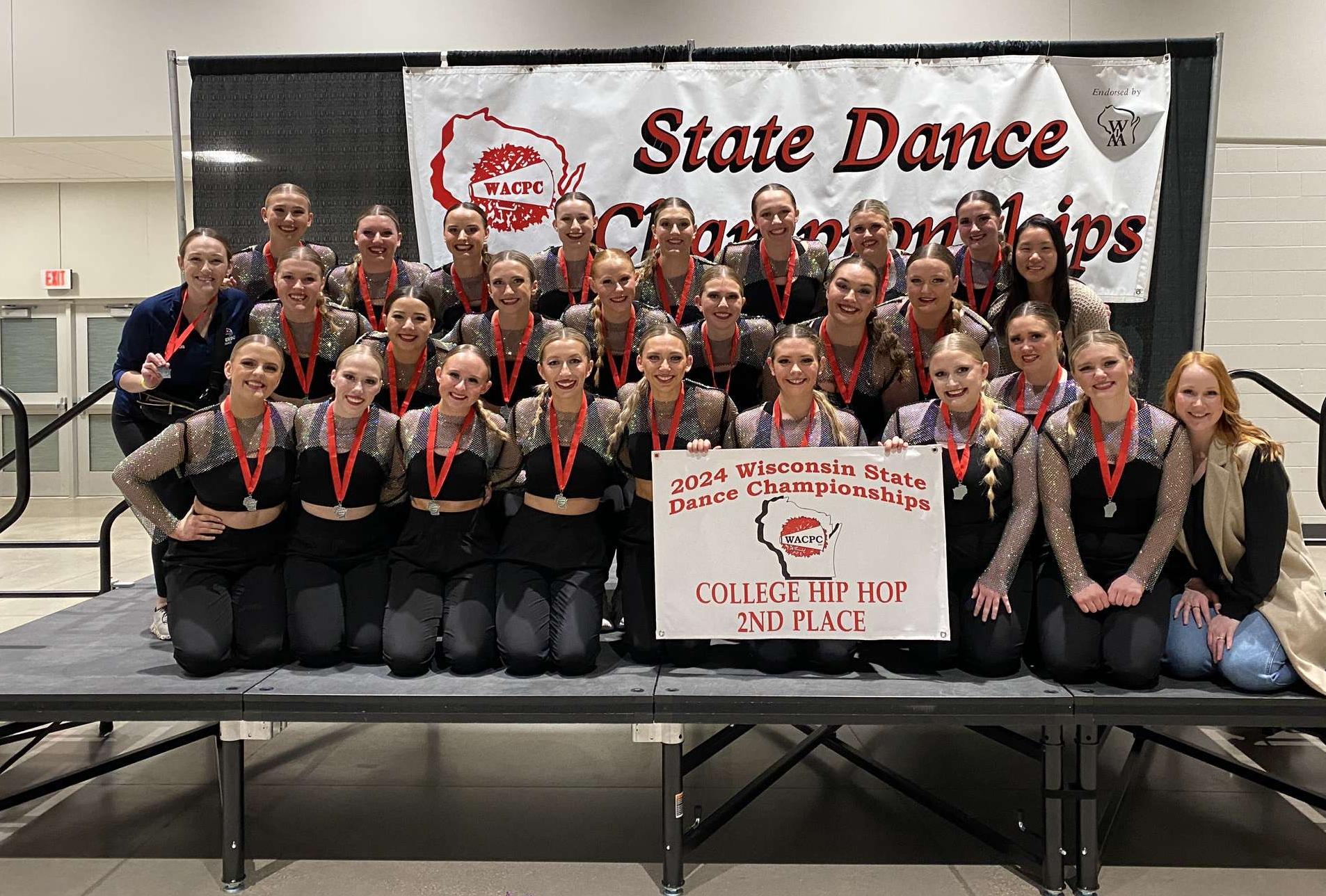 V-Hawks Finish Second in Wisconsin State Dance Competition