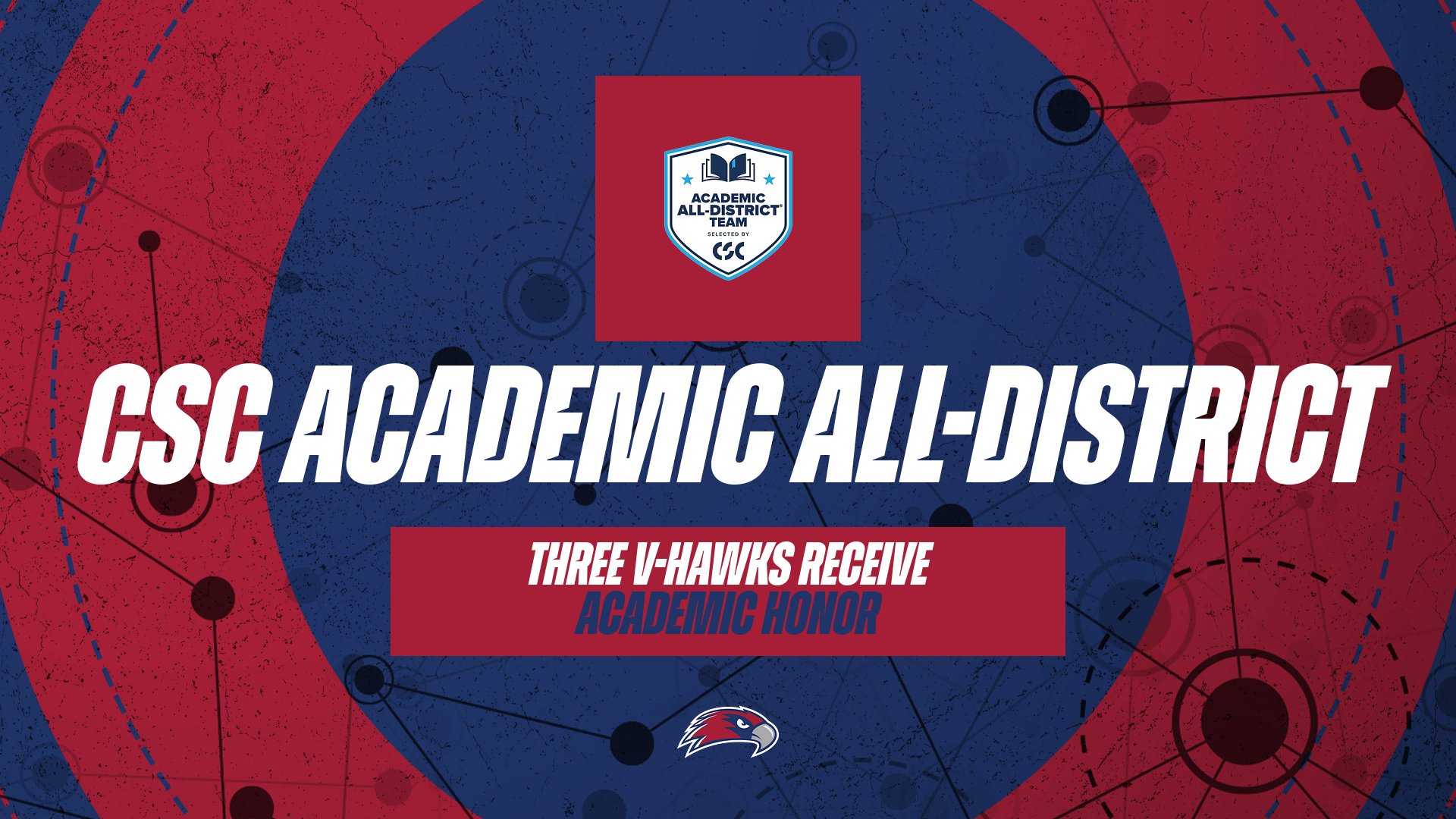 Three V-Hawks Earn CSC Academic All District