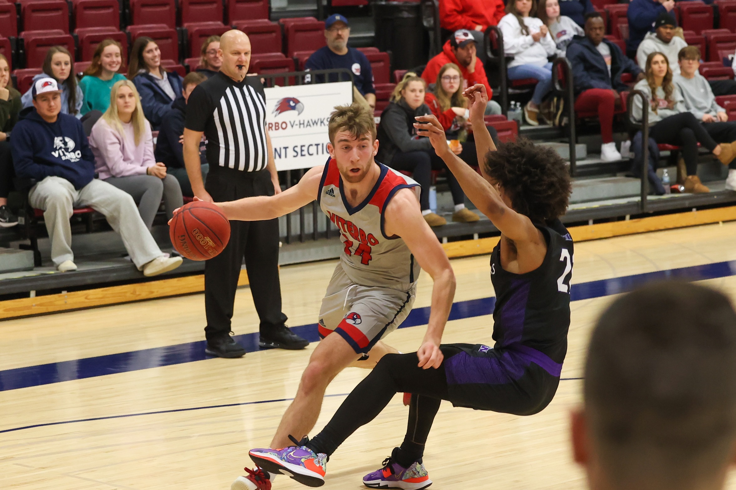 Balanced Scoring Attack Leads V-Hawks to Road Conference Win
