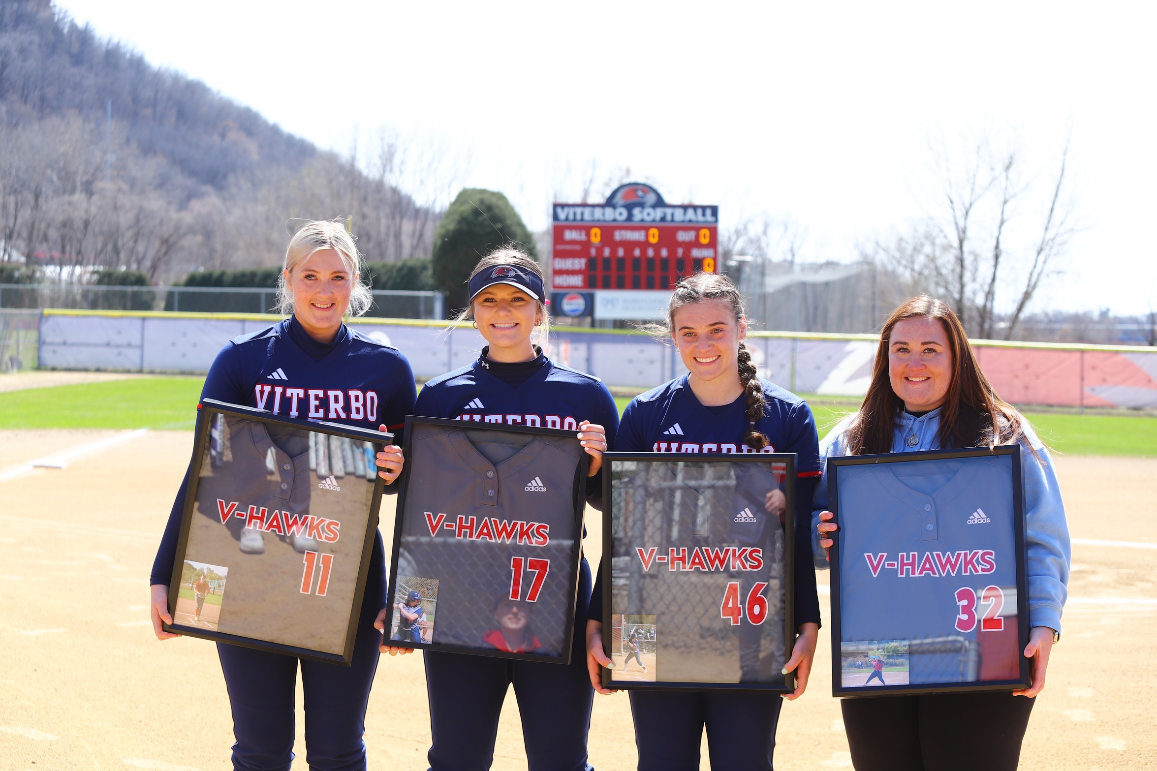 V-Hawks Sweep on Senior Day