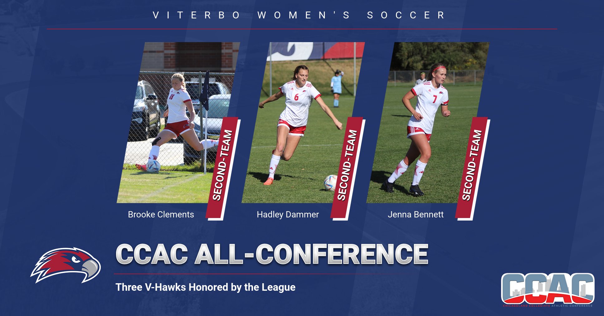 Three V-Hawks Earn All-Conference