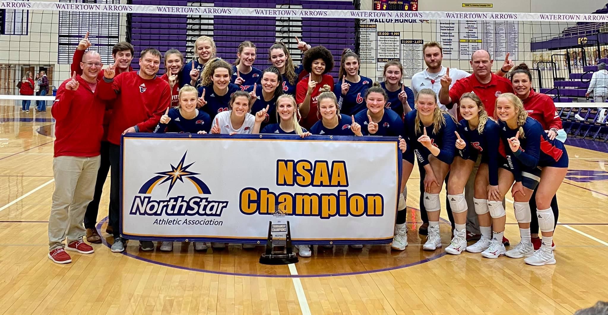 Women's volleyball claims their seventh-straight NSAA tournament title with win over Bellevue