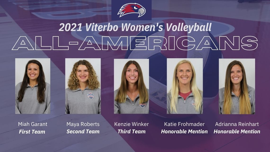 Women's Volleyball lands an NAIA-best five All-Americans